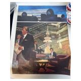 Signed Modern Architectural Artwork Print