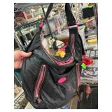 Juicy Couture Black and Pink Nylon Shoulder Bag