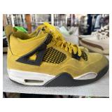 Yellow Air Jordan 4 Retro Sneakers