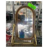 Powall 1993 Brass-Finish Tabletop Mirror Cabinet