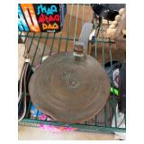 Rustic Metal Skillet with Engraved Detail