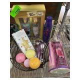 Bath and Body Gift Set with Bath Fizzers and More