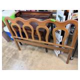 Cherry Wood Chair Back Style Bed Frame