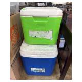 Two Coleman Coolers in Used Condition