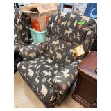 La-Z-Boy Recliner Rocker with Wildlife Pattern