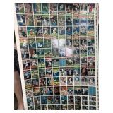 Uncut Sheet of Baseball Trading Cards