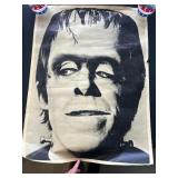 Black-and-White Herman Munster Poster