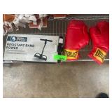 Everlast Boxing Gloves and Series-8 Fitness Row Ba