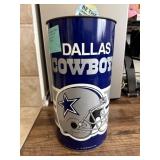 Vintage 1991 Dallas Cowboys Trash Can