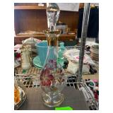 Hand-Painted Decanter With Stopper