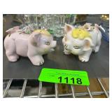 Decorative Pig Salt and Pepper Shakers