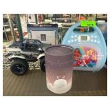 Toy Truck, Night Lamp, and Karaoke Player