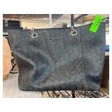 Calvin Klein Black Tote Bag with Chain Straps