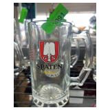 Glass Beer Steins Featuring Spaten and Franziskane