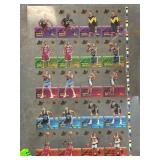 Basketball Player Trading Card Sheet