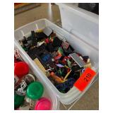 LEGO Pieces in Plastic Container