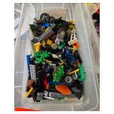 LEGO Pieces in Plastic Container