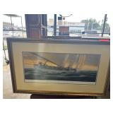 John Mecray Sailing Yacht Framed Print