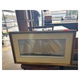 Framed Artwork Featuring Sailing Scene by John Mec