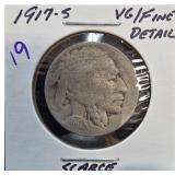 1917-S Buffalo Nickel in VG/Fine Condition