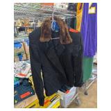Lauren Ralph Lauren Black Jacket With Fur Collar