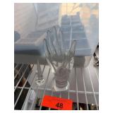 Clear Glass Hand and Ring Holder Set
