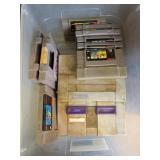 Super Nintendo Console With Game Cartridge Lot