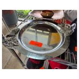 Trentadue Decorative Metal Tray with Grapevine Det
