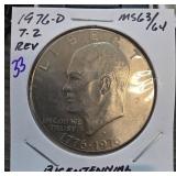 1976-D Eisenhower Dollar Bicentennial MS63/64