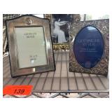 Two Silver-Plated Godinger Photo Frames