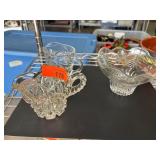 Crystal Glass Serving Pieces, Set of Three