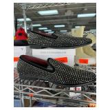 Steve Madden Black Rhinestone Loafers