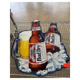 Bud Dry Beer Advertising Tin Sign