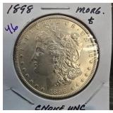 1898 Morgan Silver Dollar, Choice UNC