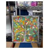 Colorful Tree Painting Signed by Artist