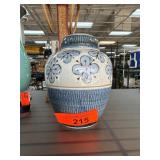 Blue and White Japanese Ceramic Vase