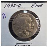 1935-D Buffalo Nickel in Fine Condition