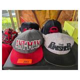 Graphic Superhero-Themed Caps