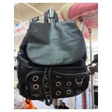 Candie's Black Backpack With Grommet Detailing