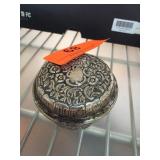 Ornate Decorative Lidded Metal Container