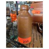 Brown Stoneware Bottle Marked Blackpool