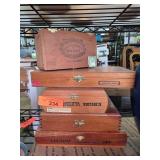 Empty Wooden Cigar Boxes