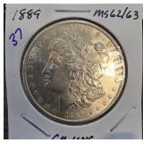 1889 Morgan Silver Dollar, CH. UNC.