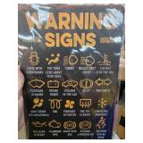 Humorous Warning Signs Metal Sign