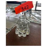 Cut Glass Perfume Bottle with Stopper