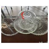 Glass Serving Pieces With Dome Cover