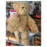 Heavy Mohair Teddy Bear with Stitched Features