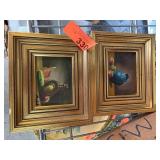 Framed Still Life Oil Paintings