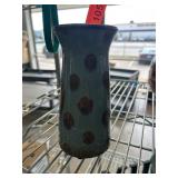 Polka Dot Glazed Ceramic Vase