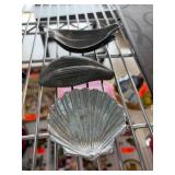 Three Metal Decorative Dishes